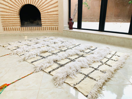 Moroccan Handira Blanket -Warm Blanket -Homemade Blankets -Vintage Blanket -Blanket Ladder -Cozy Throw Blanket -Woven Blanket