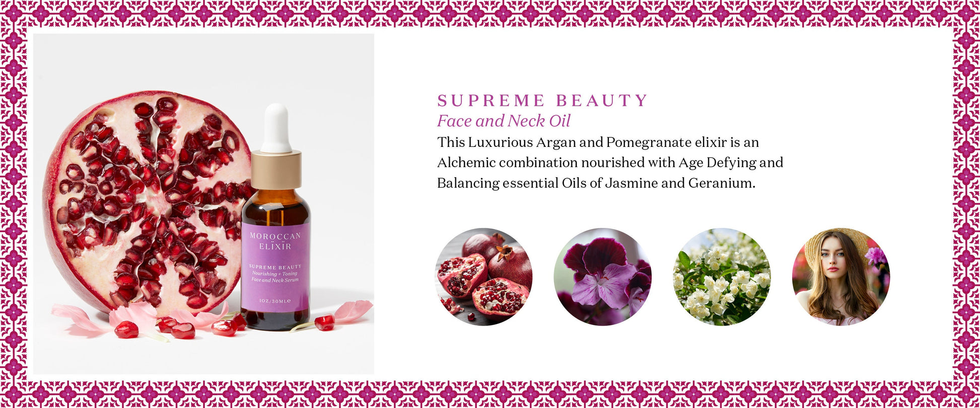 SUPREME BEAUTY Argan and Pomegranate Face and Neck Oil