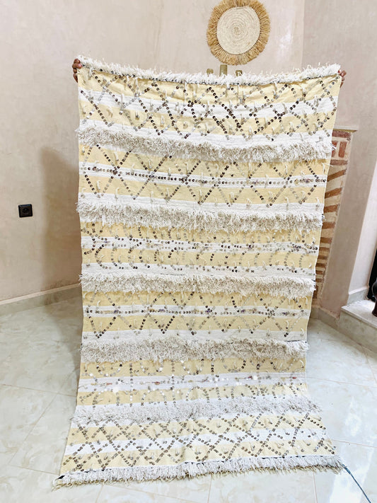 Moroccan Handira Blanket -Warm Blanket -Homemade Blankets -Vintage Blanket -Blanket Ladder -Cozy Throw Blanket -Woven Blanket