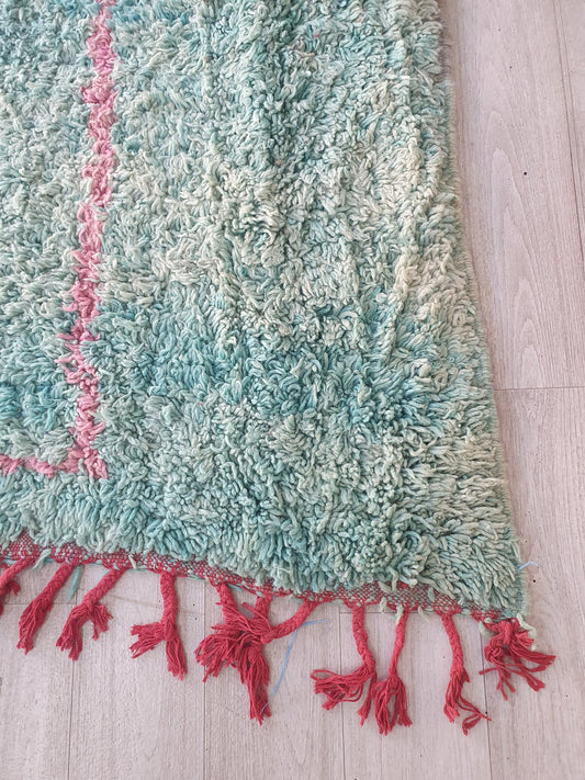 Moroccan Rug Handwoven Rug Colorful Abstract Rug Pink Rug Azilal Vintage Moroccan Rug Beni Ourain Rug