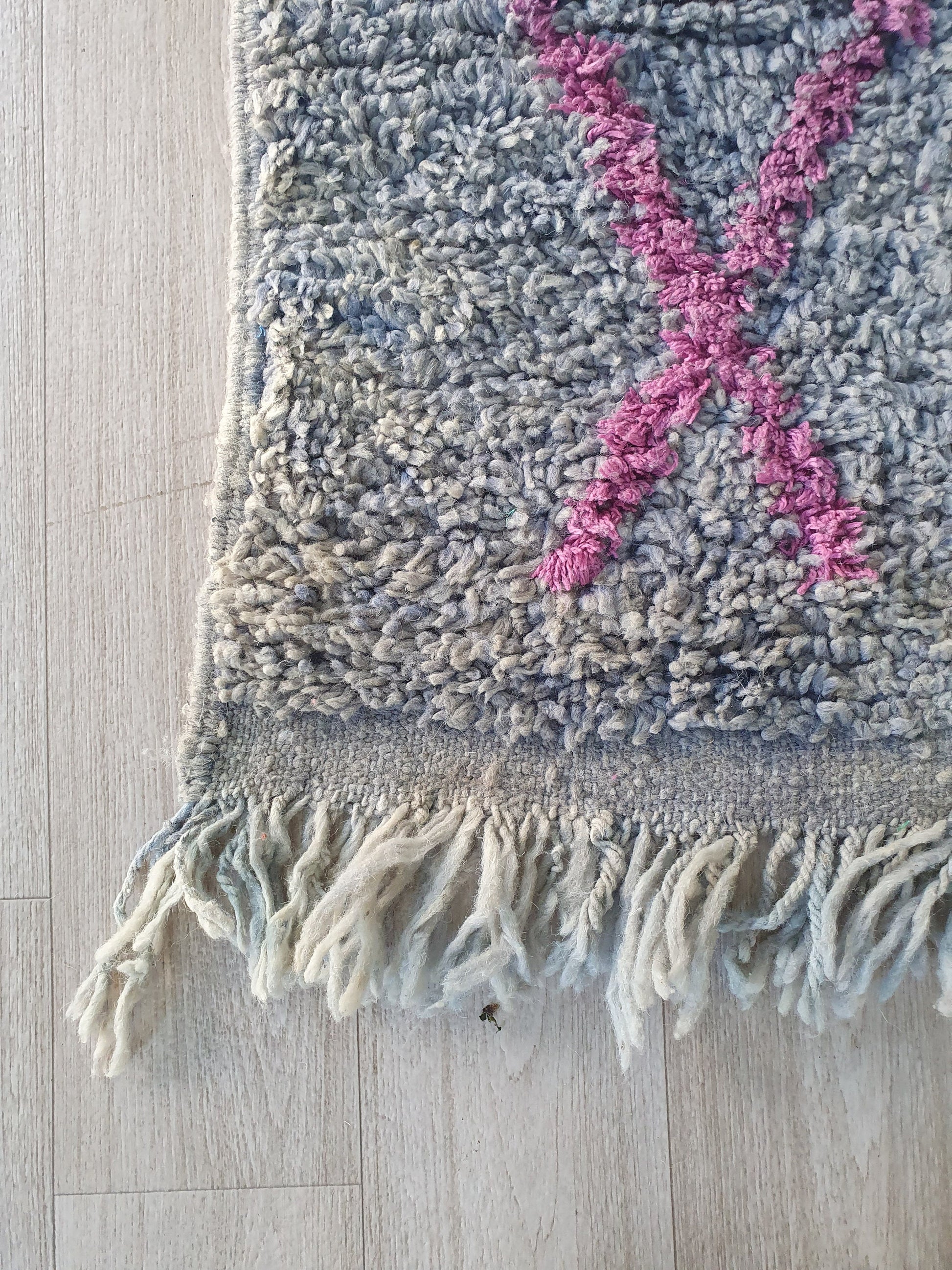 8.8Ft/ 5.1Ft Moroccan Rug, Handmade Vintage Rug, Wool Rug, Beni Ourain Rug, Azilal Rug, Berber Area Rug