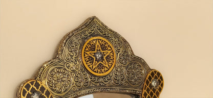 Moroccan Mirror, Wooden Mirror Frame, Moroccan Wall Art, Mirrors Deco