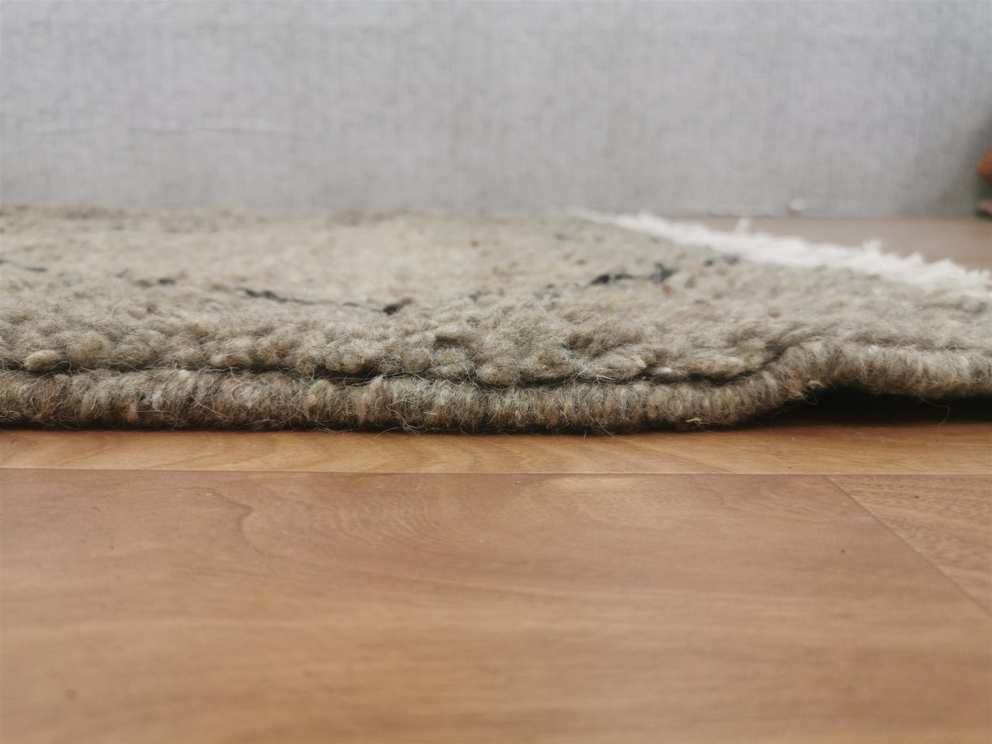 Beni Ouarain Brown Black Moroccan Rugs - Moroccan Beni Ourain Rug Style - Morrocan Rug Wool Berber Design - Handmade Rug - Berber Rugs Style