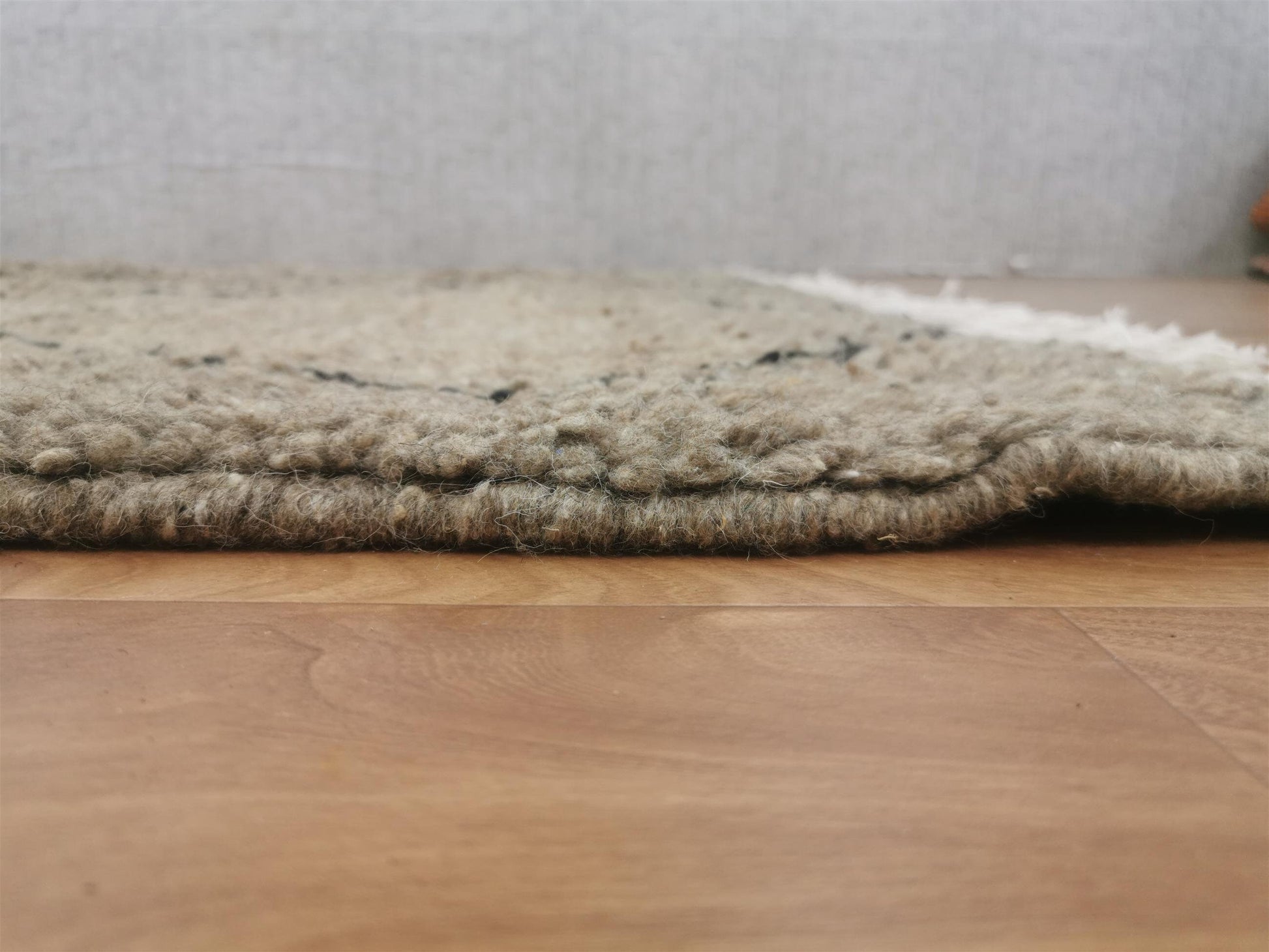 Beni Ouarain Brown Black Moroccan Rugs - Moroccan Beni Ourain Rug Style - Morrocan Rug Wool Berber Design - Handmade Rug - Berber Rugs Style