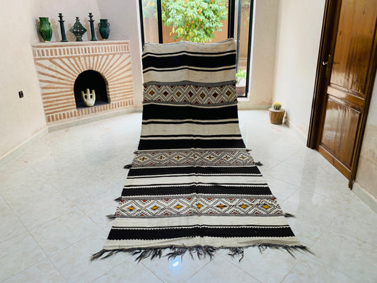 Moroccan Vintage Wool Zanafi Rug, Contemporary Berber Rug, Handmade Rug, Colorful Berber Rug, Moroccan Design Rug, Berber Moroccan Kilim