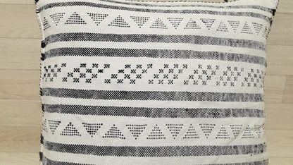 Cactus Silk Pillow Cover, Moroccan Boho Throw Pillow , Hand Woven Berber Pillow, Sabra Cactus Silk Cushion,Home Decor