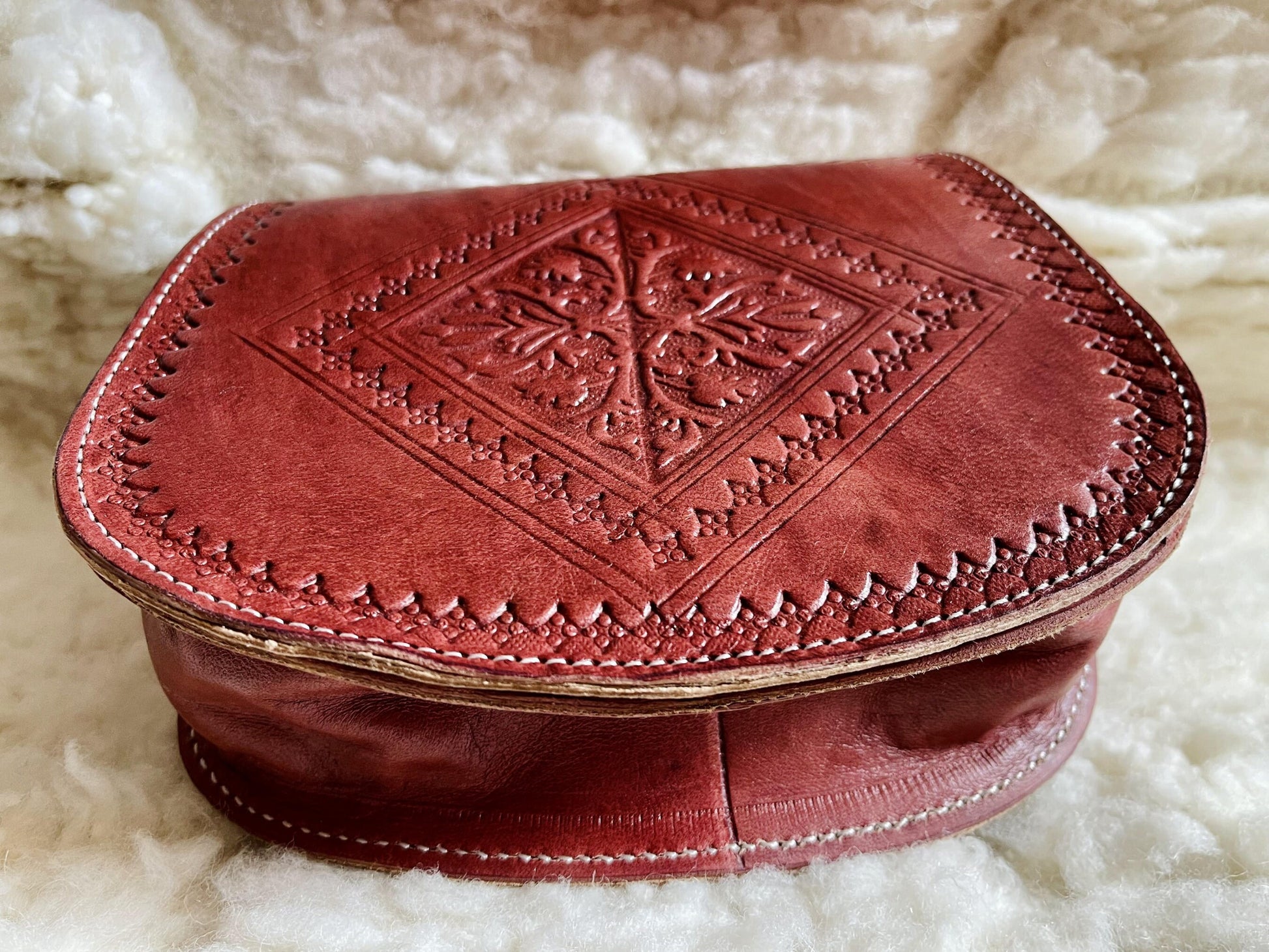 Moroccan Leather Bag, Genuine Leather Crossbody Bag, Moroccan Shoulder Bag, Women Leather Bag, Handmade Carved Leather Bag, Boho Bag