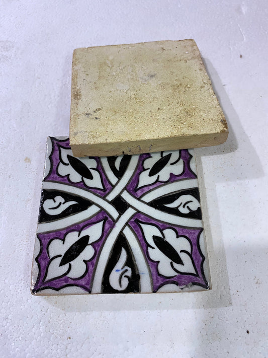 Moroccan Zellige, Handmade and Hand-Painted Moroccan Tiles, Decorative Tiles 10/10 Cm, Moroccan Tiles.
