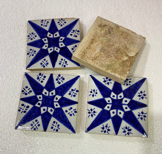 Moroccan Zellige, Handmade and Hand-Painted Moroccan Tiles, 10/10 Cm Decorative Tiles, Moroccan Tiles.