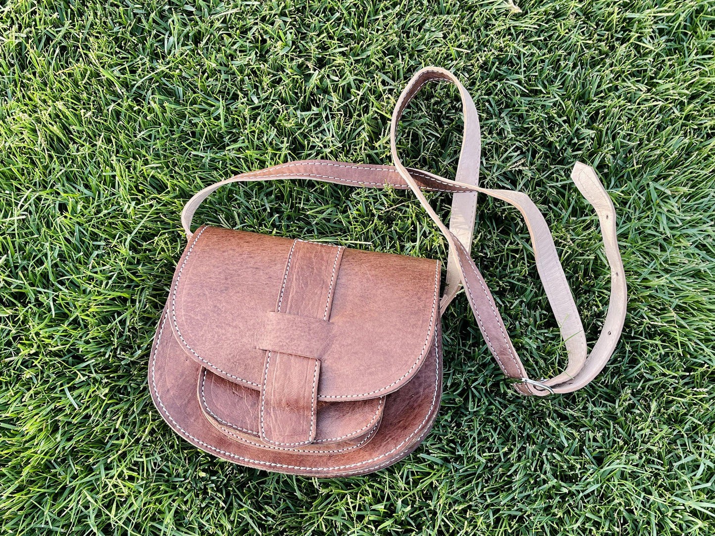 Moroccan Leather Bag, Genuine Leather Crossbody Bag, Moroccan Shoulder Bag, Women'S Leather Bag, Handmade Carved Leather Bag, Brown Boho Bag