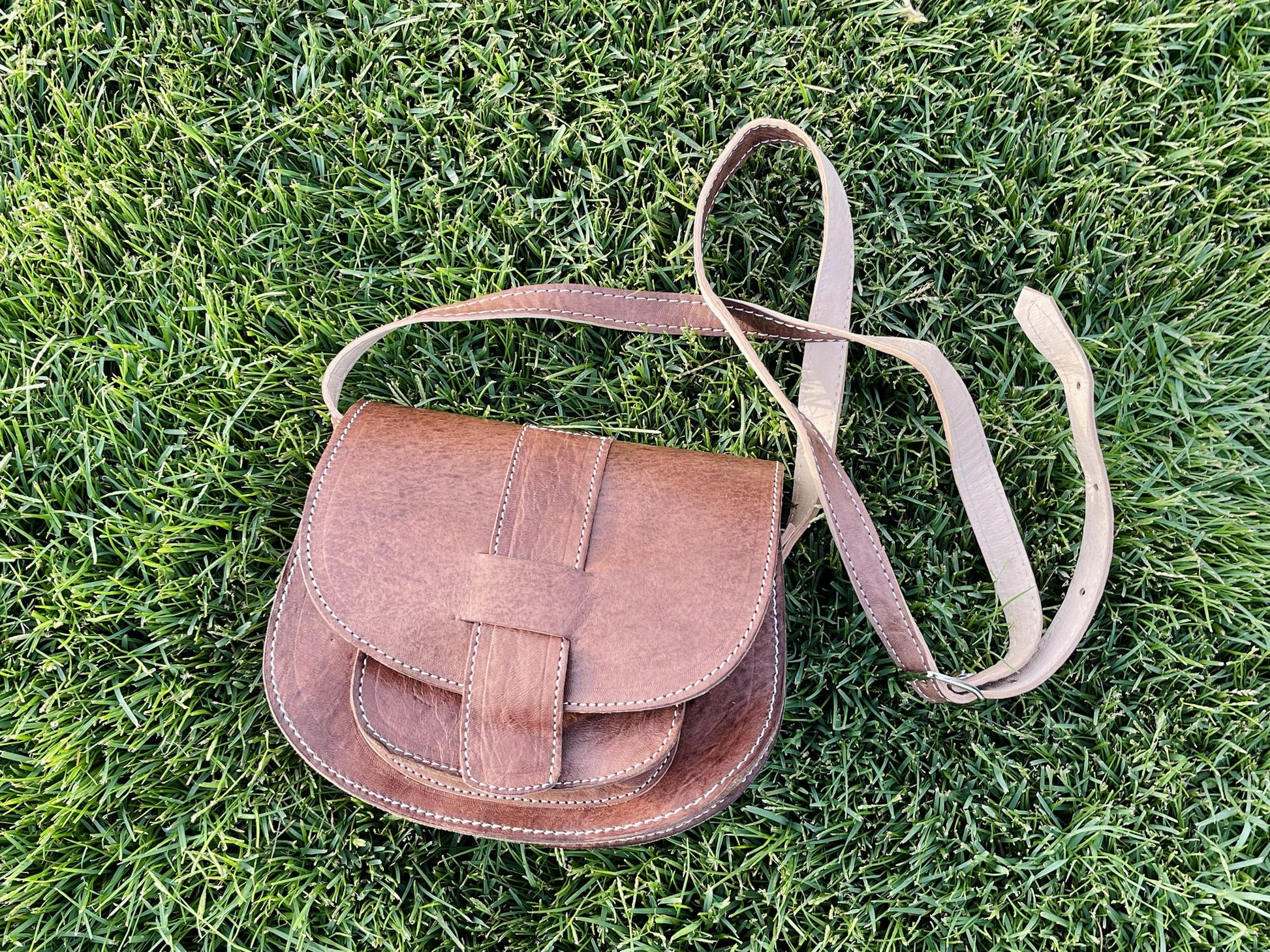 Moroccan Leather Bag, Genuine Leather Crossbody Bag, Moroccan Shoulder Bag, Women'S Leather Bag, Handmade Carved Leather Bag, Brown Boho Bag