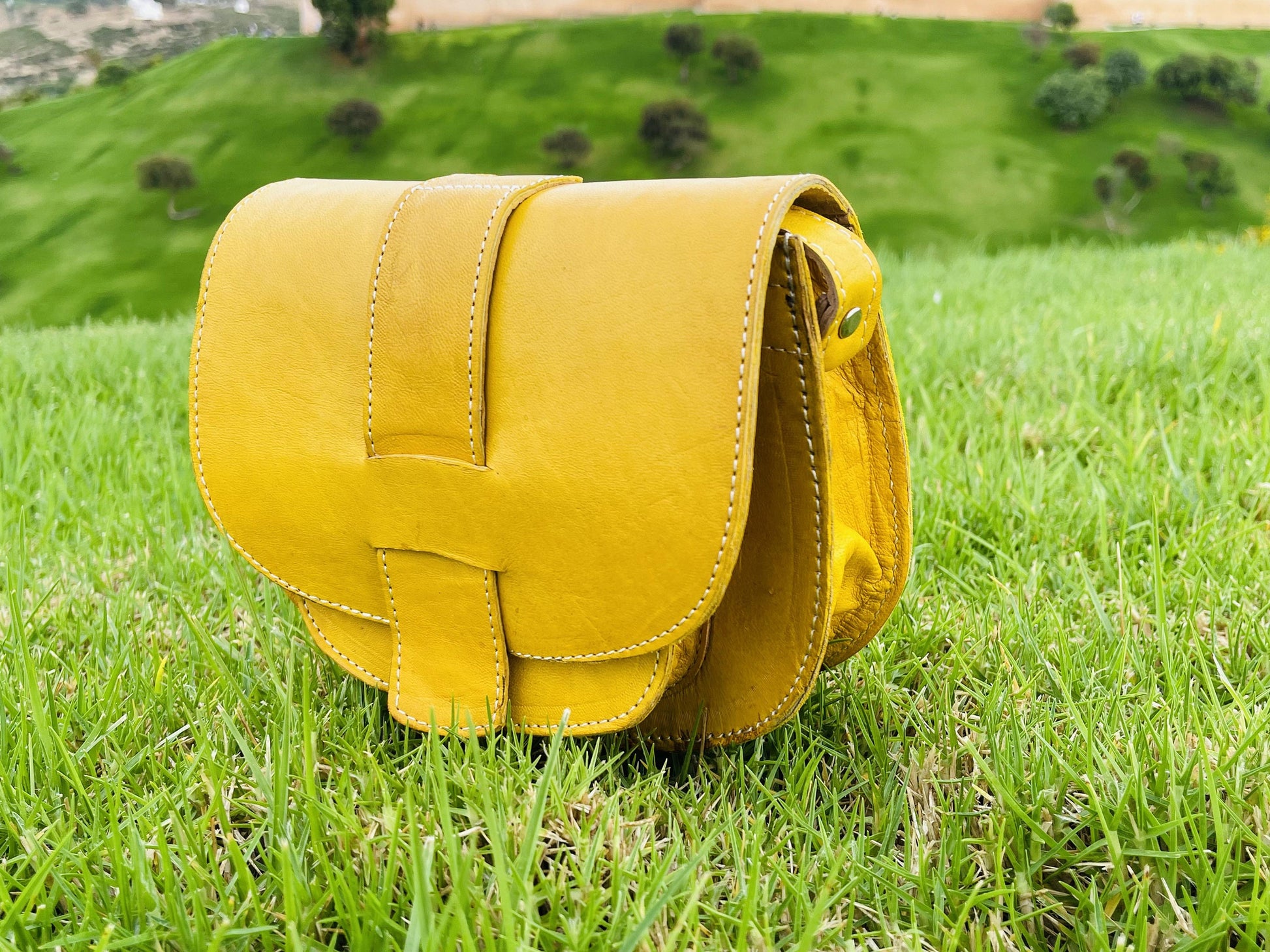 Moroccan Leather Bag, Genuine Leather Crossbody Bag, Moroccan Shoulder Bag, Women'S Leather Bag, Handmade Carved Leather Bag, Boho Bag