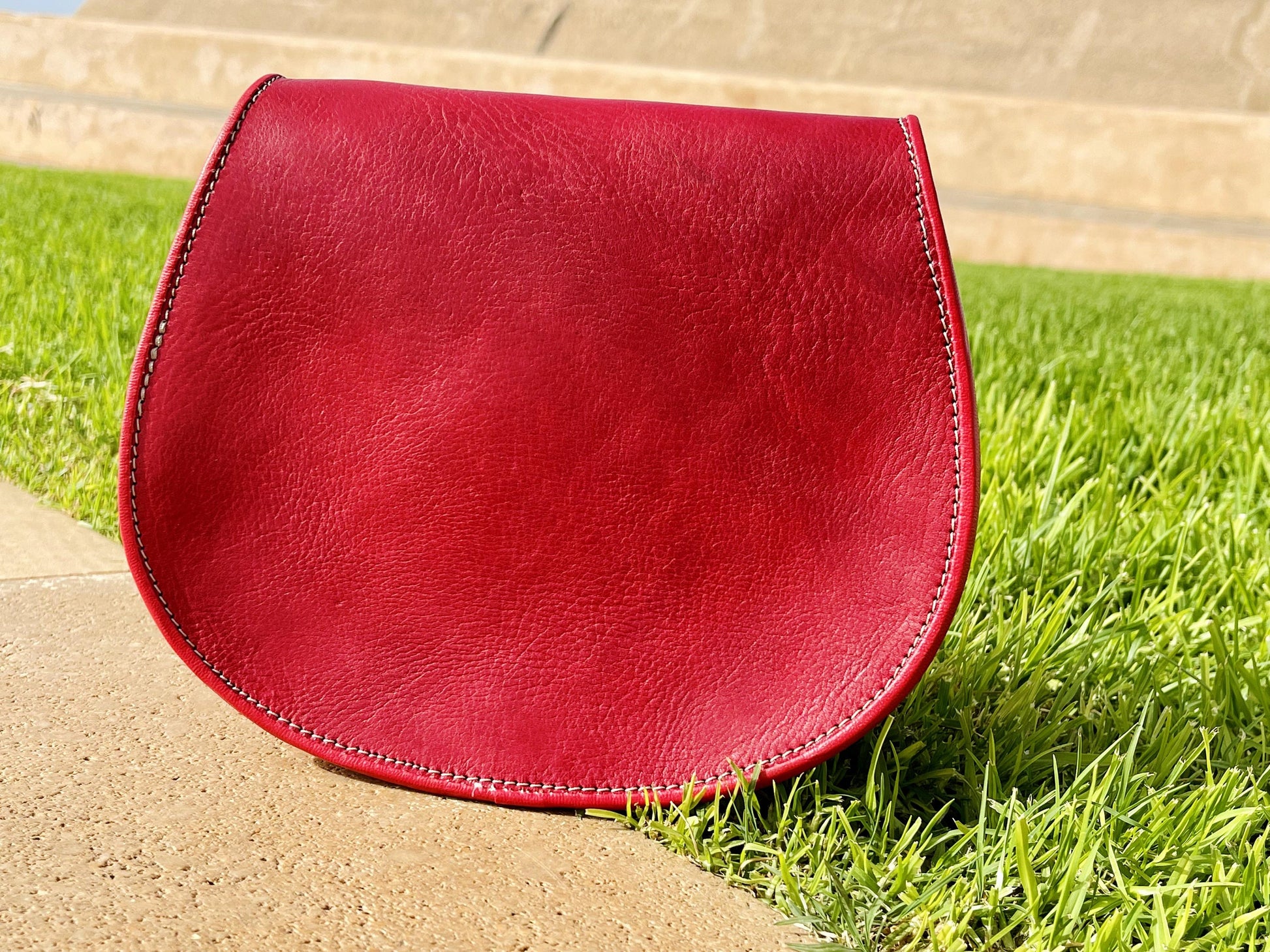 Moroccan Leather Bag, Genuine Leather Crossbody Bag, Moroccan Shoulder Bag, Women'S Leather Bag, Handmade Carved Leather Bag, Red Boho Bag