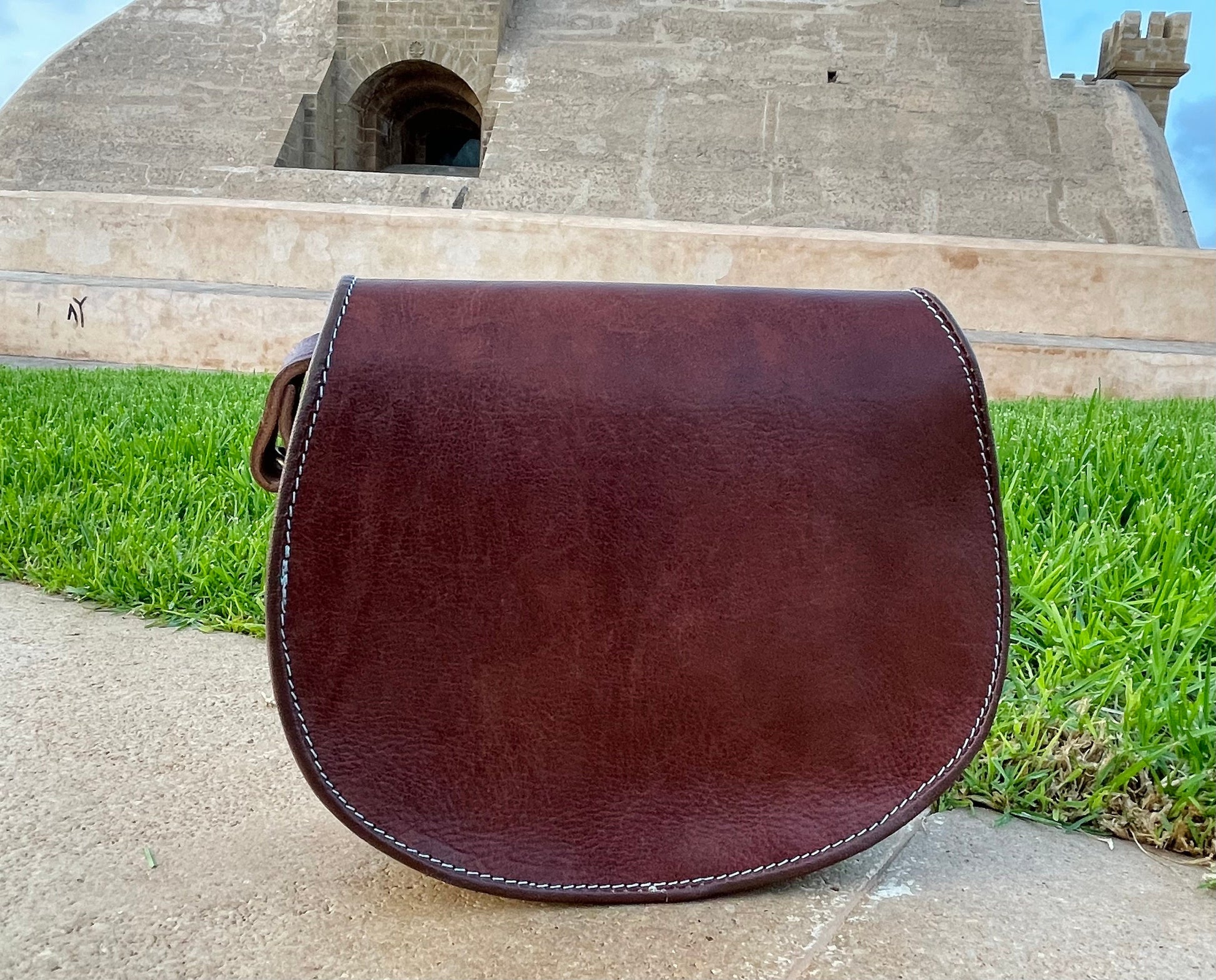 Moroccan Leather Bag, Genuine Leather Crossbody Bag, Moroccan Shoulder Bag, Women'S Leather Bag, Handmade Carved Leather Bag, Brown Boho Bag