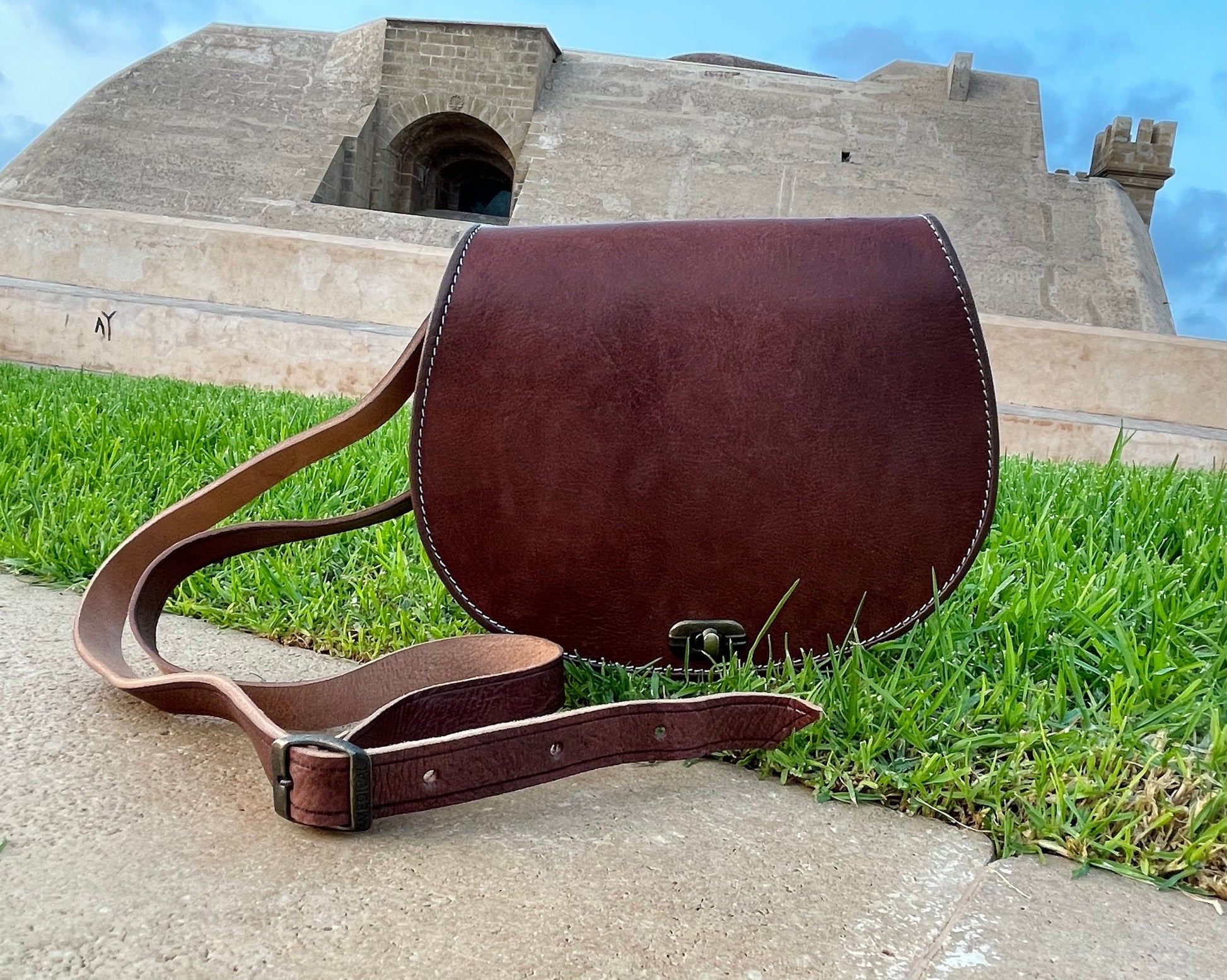Moroccan Leather Bag, Genuine Leather Crossbody Bag, Moroccan Shoulder Bag, Women'S Leather Bag, Handmade Carved Leather Bag, Brown Boho Bag