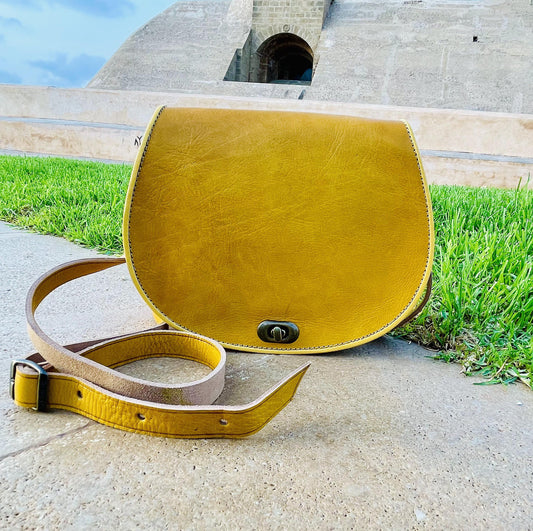 Moroccan Leather Bag, Genuine Leather Crossbody Bag, Moroccan Shoulder Bag, Women'S Leather Bag, Handmade Carved Leather Bag, Boho Bag