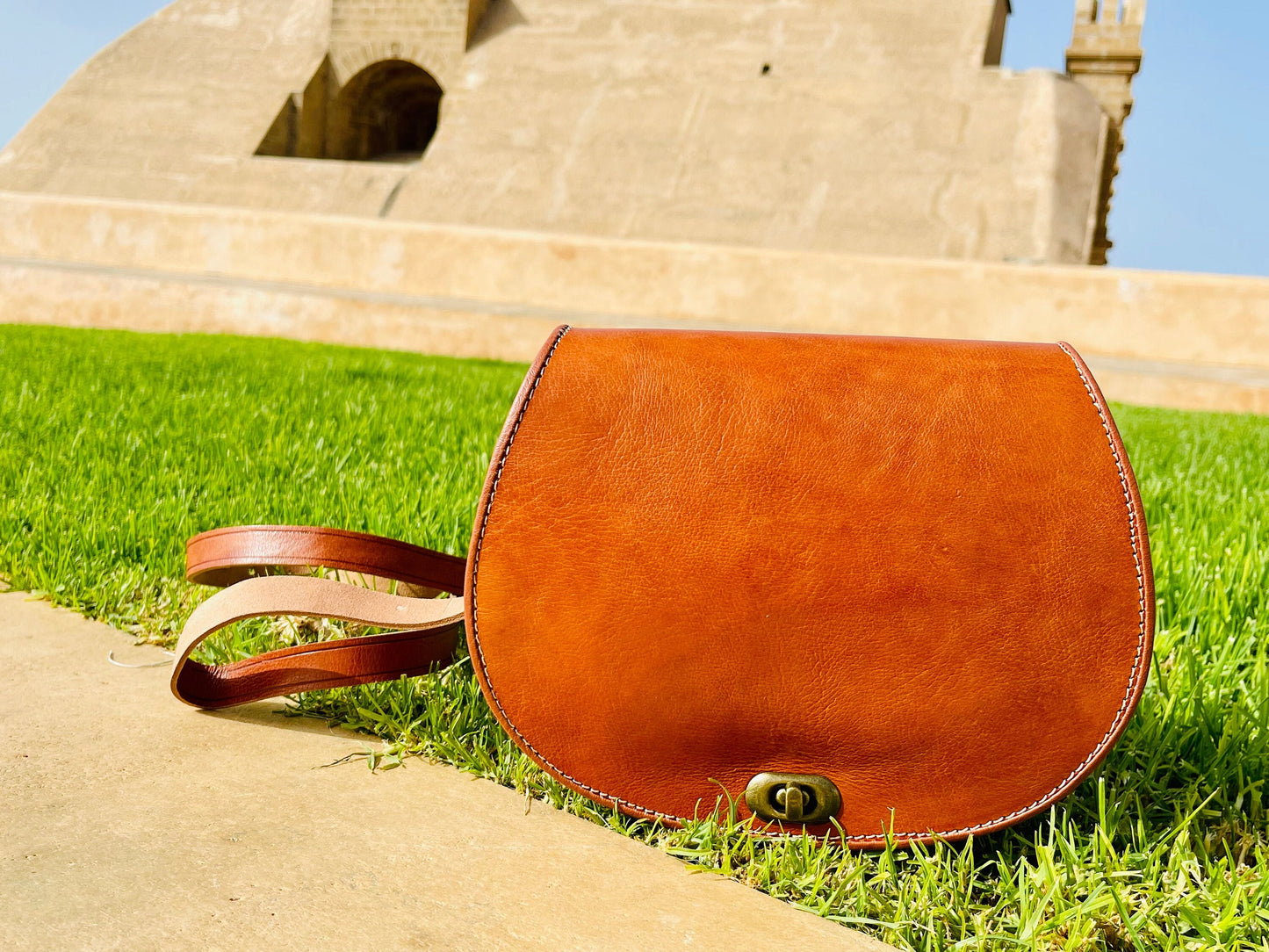 Moroccan Leather Bag, Genuine Leather Crossbody Bag, Moroccan Shoulder Bag, Women'S Leather Bag, Handmade Carved Leather Bag, Brown Boho Bag
