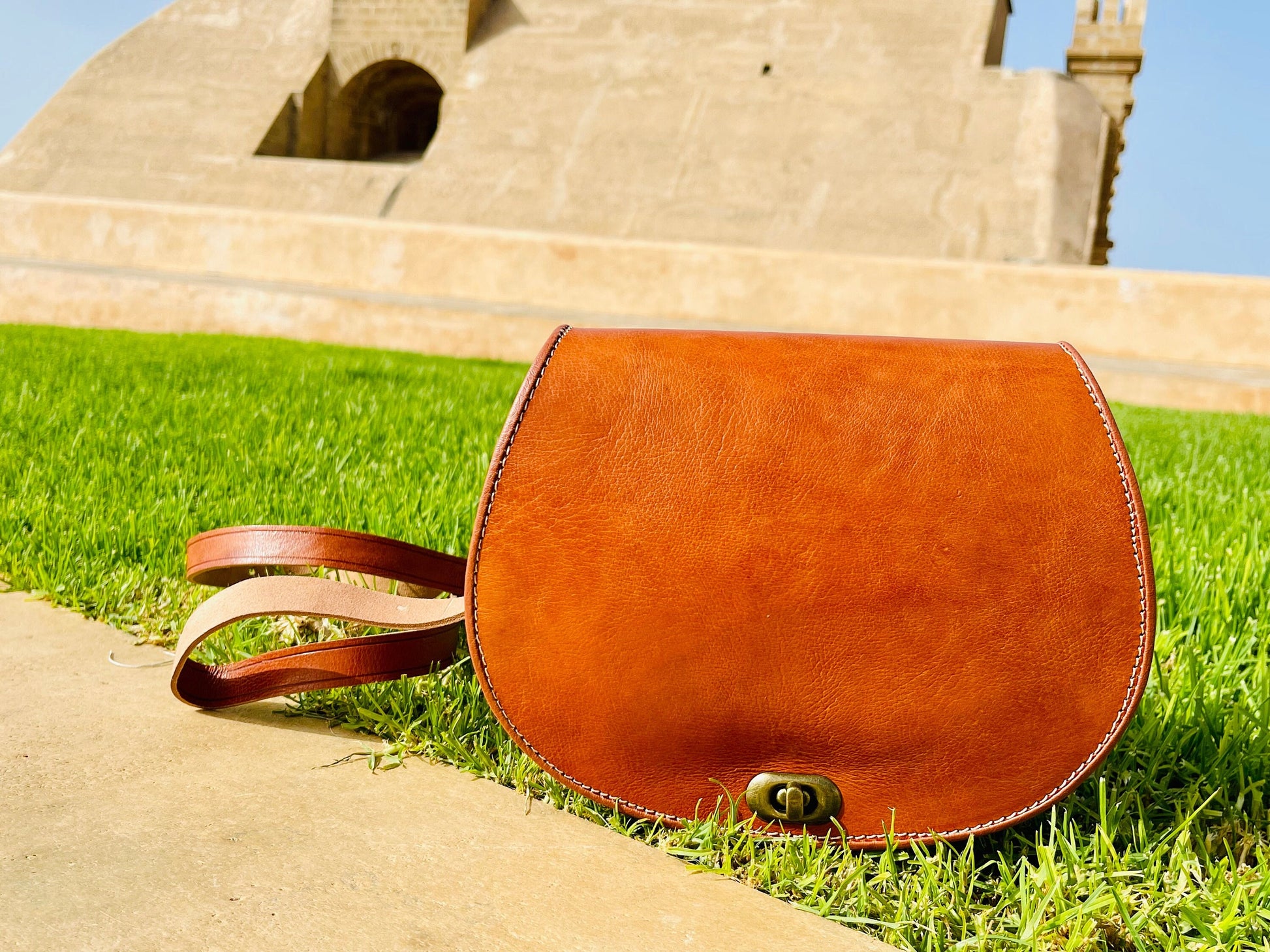 Moroccan Leather Bag, Genuine Leather Crossbody Bag, Moroccan Shoulder Bag, Women'S Leather Bag, Handmade Carved Leather Bag, Brown Boho Bag