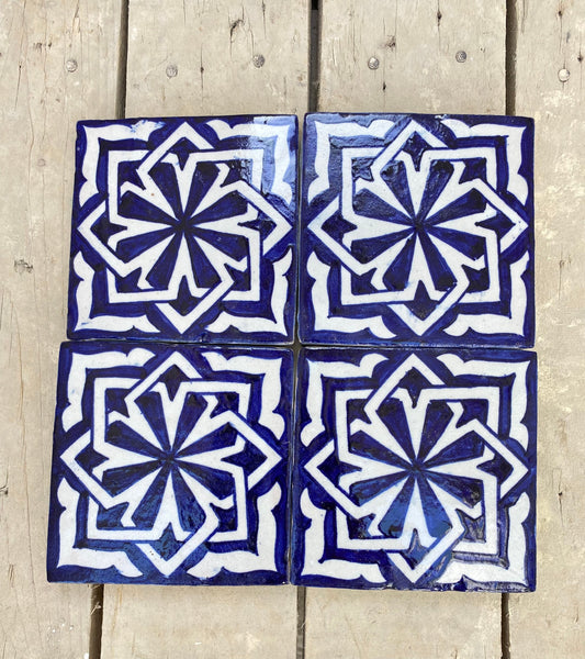 Moroccan Zellige, Moroccan Tiles Handmade and Hand Painted, Decorative Tiles 10/10 Cm, Moroccan Tiles.