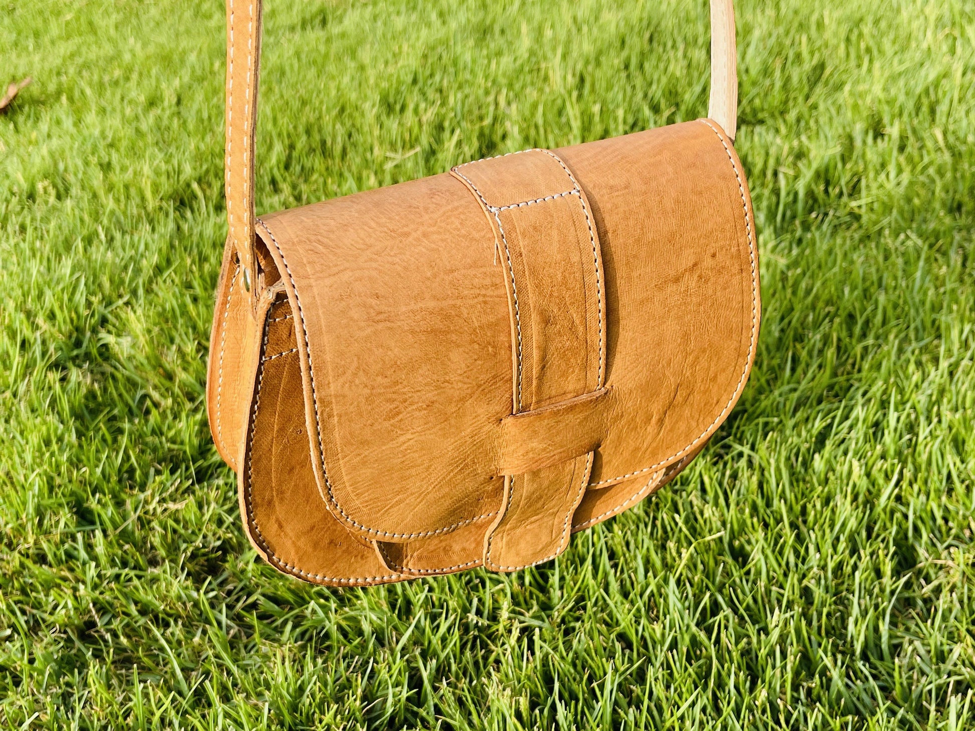 Moroccan Leather Bag, Genuine Leather Crossbody Bag, Moroccan Shoulder Bag, Women'S Leather Bag, Handmade Carved Leather Bag, Boho Bag