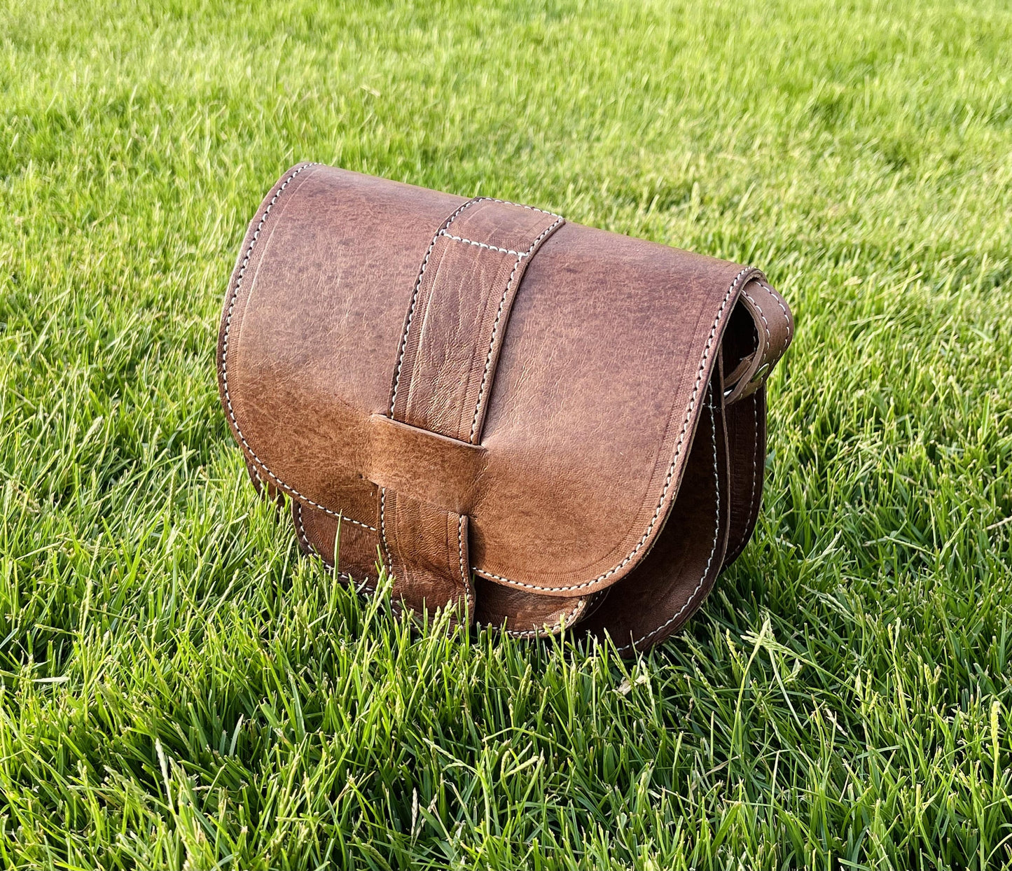 Moroccan Leather Bag, Genuine Leather Crossbody Bag, Moroccan Shoulder Bag, Women'S Leather Bag, Handmade Carved Leather Bag, Brown Boho Bag