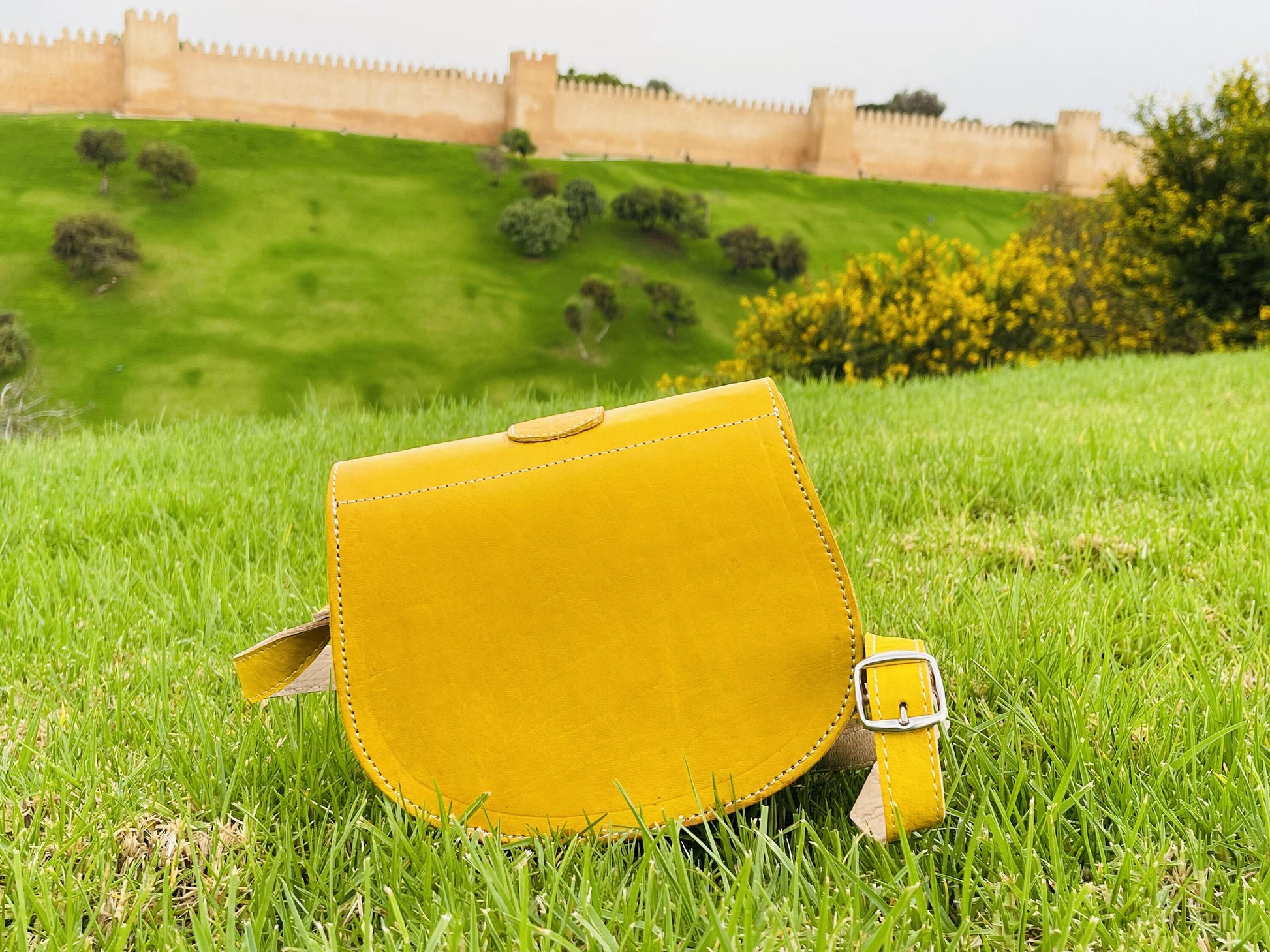 Moroccan Leather Bag, Genuine Leather Crossbody Bag, Moroccan Shoulder Bag, Women'S Leather Bag, Handmade Carved Leather Bag, Boho Bag