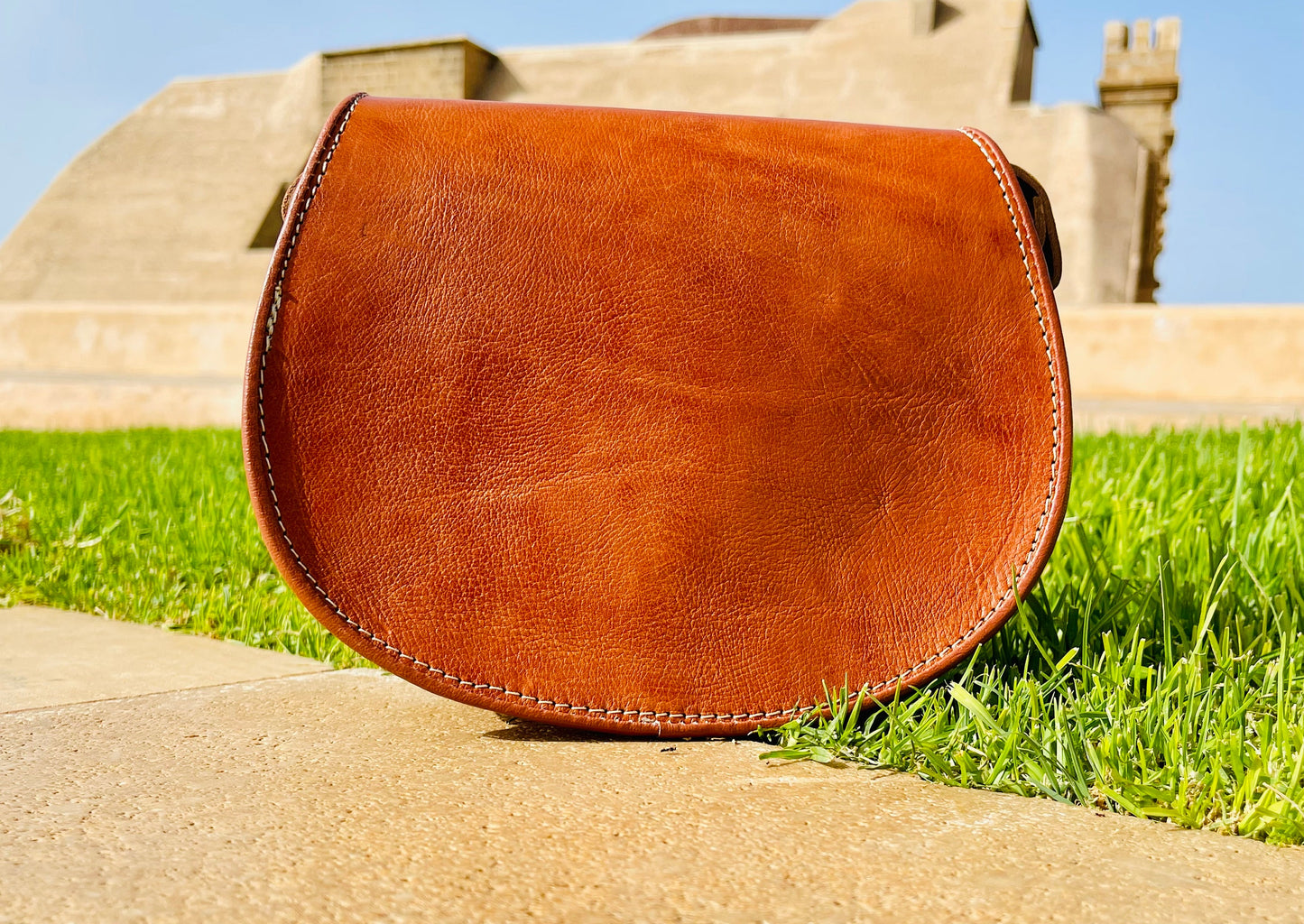 Moroccan Leather Bag, Genuine Leather Crossbody Bag, Moroccan Shoulder Bag, Women'S Leather Bag, Handmade Carved Leather Bag, Brown Boho Bag