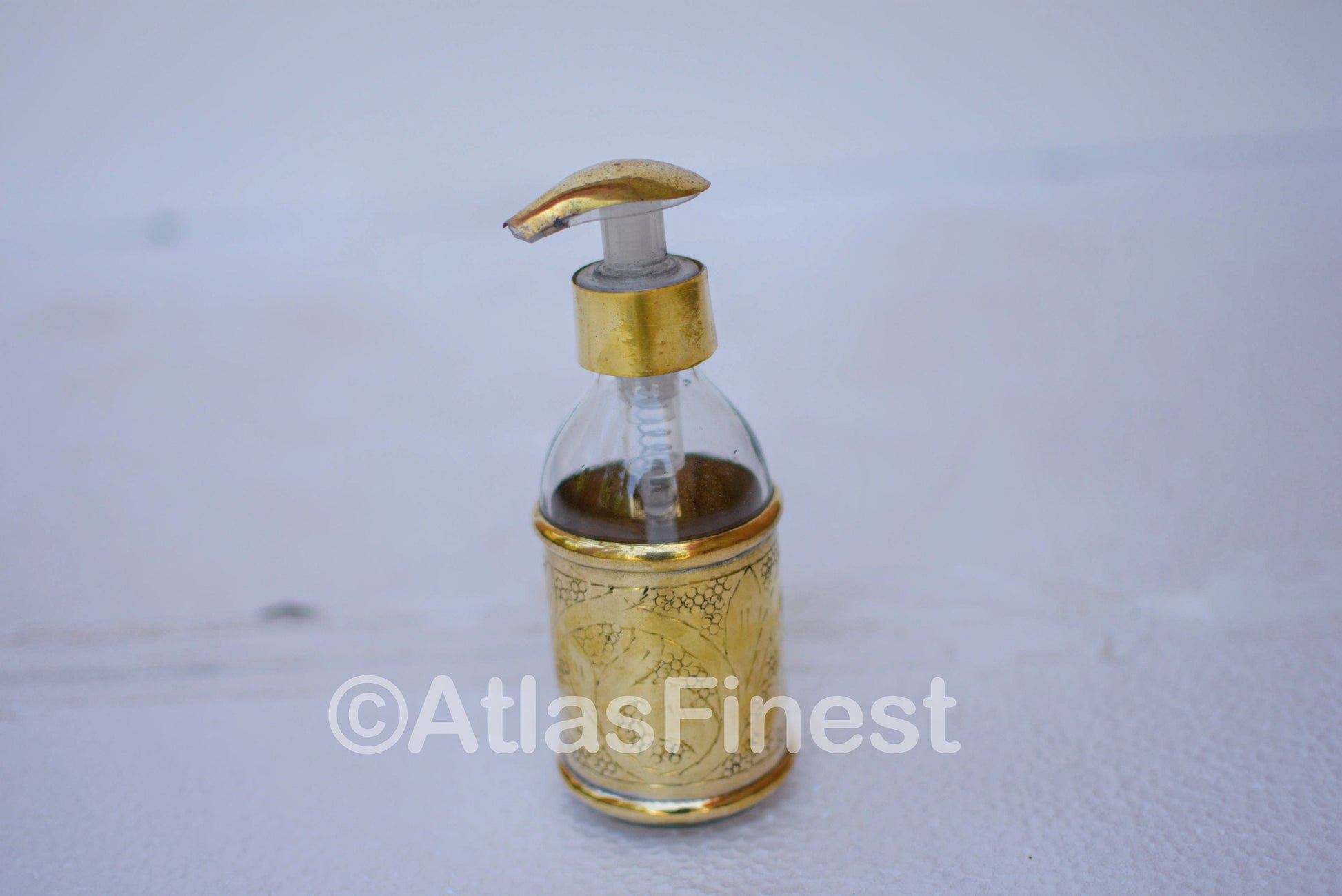 Handmade Unlacquered Brass Soap Dispenser
