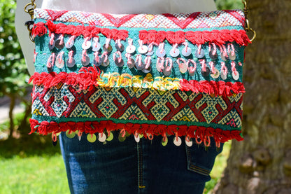 Moroccan Kilim Clutch, Moroccan Kilim Crossbody, Moroccan Carpet Bag, Moroccan Handbag , Kilim Bag, Moroccan Women Handbag