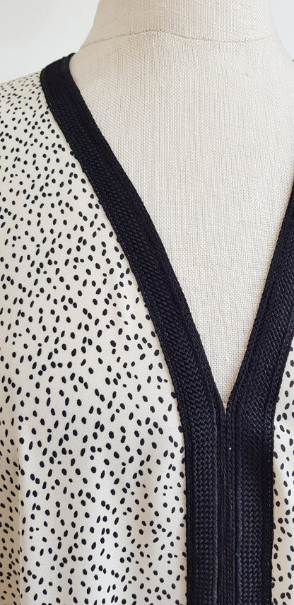 Moroccan Kaftan, Handmade Kaftan, Polka Dot Dress, Oversized Dress, Summer Dress, Maternity Dress, Caftan, Loose Dress
