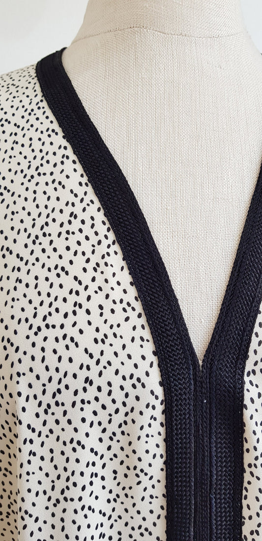 Moroccan Kaftan, Handmade Kaftan, Polka Dot Dress, Oversized Dress, Summer Dress, Maternity Dress, Caftan, Loose Dress