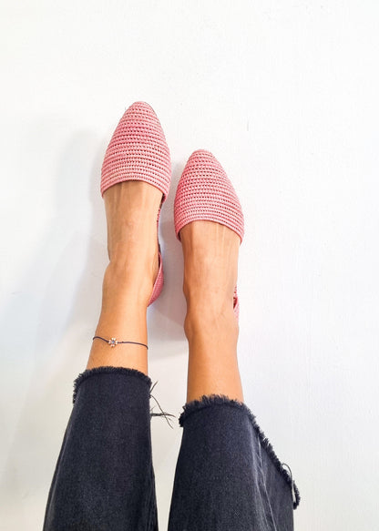 Ready to Ship, Raffia Shoes, Handmade Raffia Sandals, Raffia Flats, Morocca Shoes, Moroccan Babouch, Raffia Mules