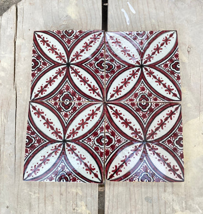 Moroccan Zellige, Handmade and Hand-Painted Moroccan Tiles, 10/10 Cm Decorative Tiles, Moroccan Tiles.