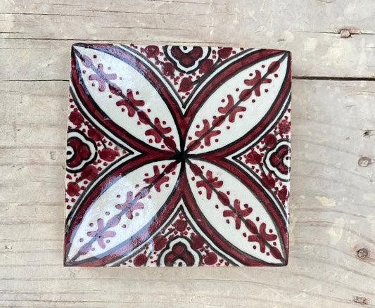 Moroccan Zellige, Handmade and Hand-Painted Moroccan Tiles, 10/10 Cm Decorative Tiles, Moroccan Tiles.
