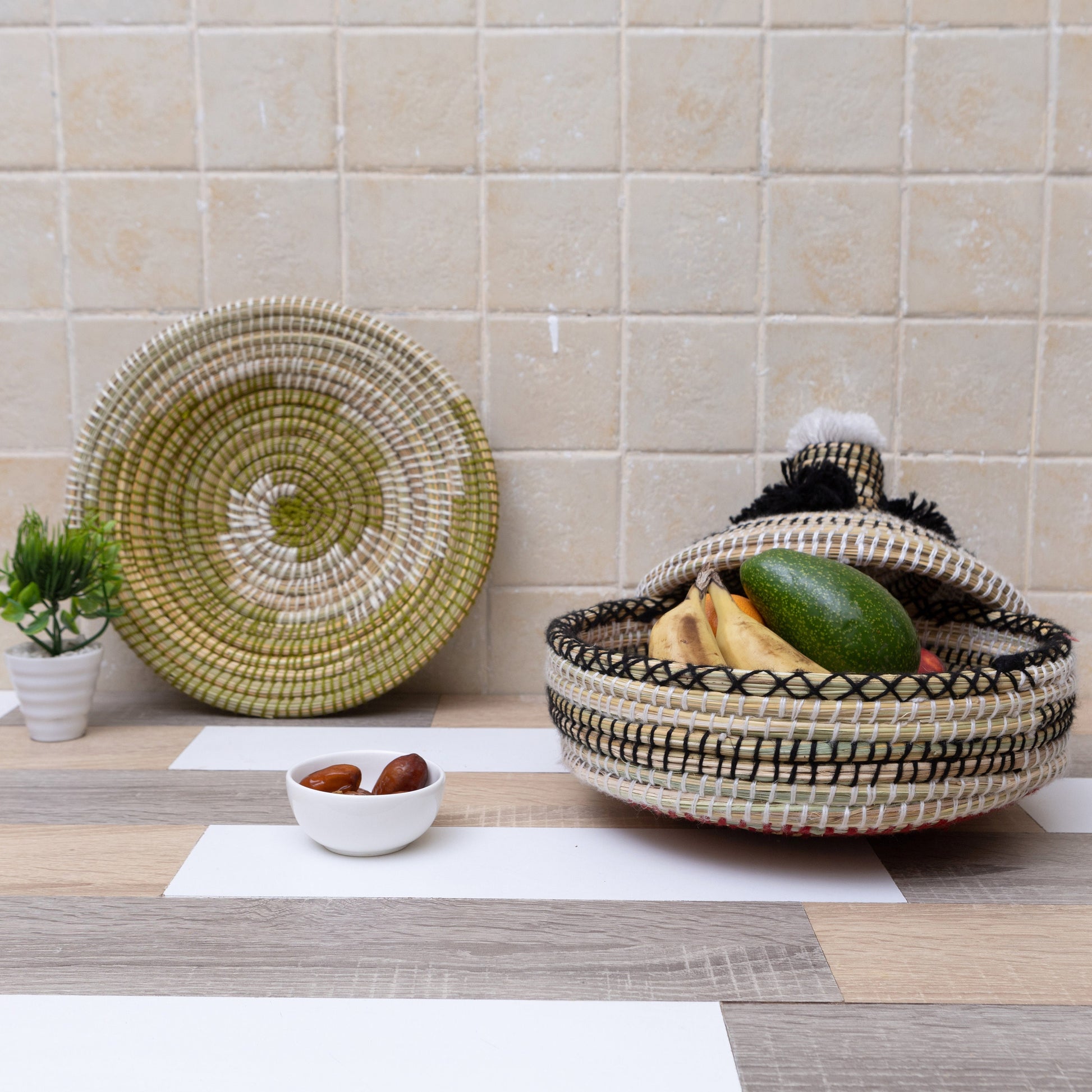 Fruit Basket , Bread Basket,Table Decor , Moroccan Snack Bowl, Storage Organizer , Bread Bowl ,Wall Decor, Housewarming Mom Gift