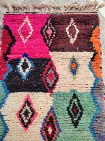 Berber Moroccan Rug Runners 2X10, Wool Carpet Runners, Wool Rug Runners for Hallways, Area Rug Runner, Carpet Morocco, Kitchen Rug Runners