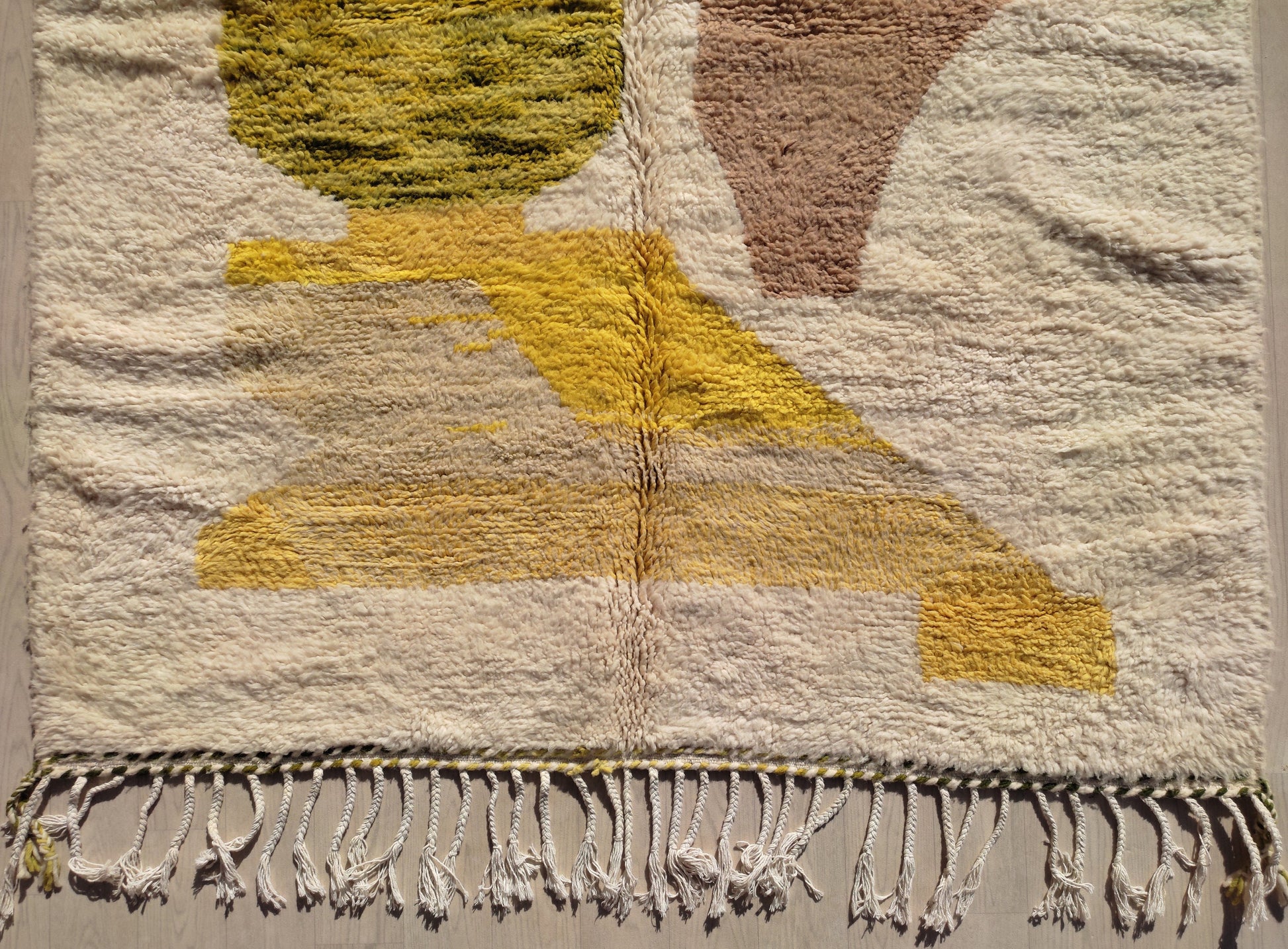 Neutral Moroccan Rug, Minimalist Beni Ourain Rug, Light Brown Moroccan Berber Rug, Wool Moroccan Area Rug, Handmade Berber Carpet, Teppich