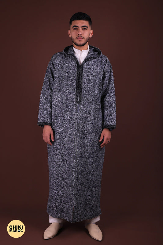 Kaftan for Men , Djellaba for Men , Morrocan Djellaba, Indoor Kaftan - Heavy Wool Djellaba, Jabador for Men, Kaftan for Wedding, Long Dress