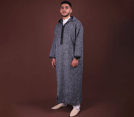 Kaftan for Men , Djellaba for Men , Morrocan Djellaba, Indoor Kaftan - Heavy Wool Djellaba, Jabador for Men, Kaftan for Wedding, Long Dress