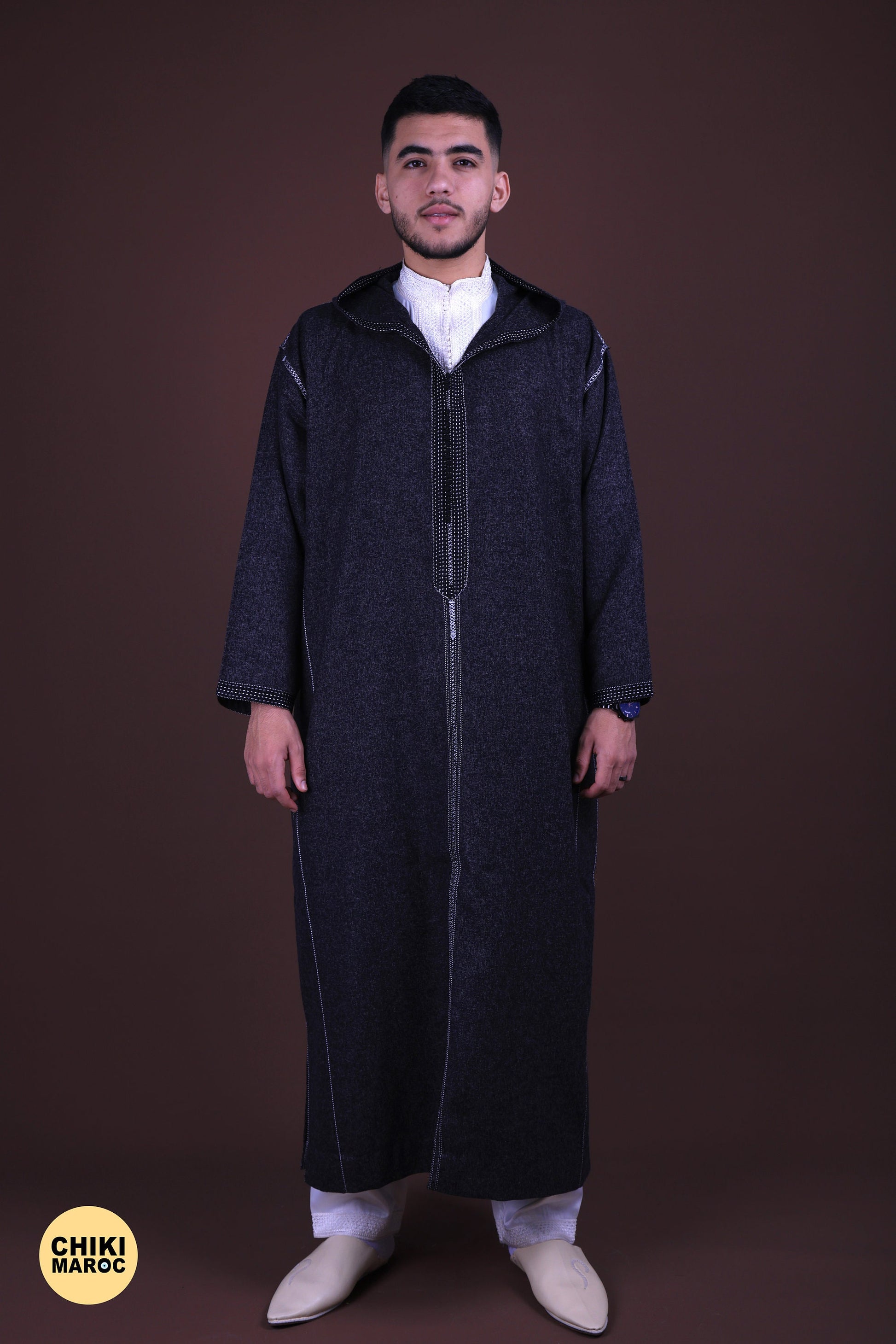 Kaftan for Men , Djellaba for Men , Morrocan Djellaba, Indoor Kaftan - Heavy Wool Djellaba, Jabador for Men, Kaftan for Wedding, Long Dress