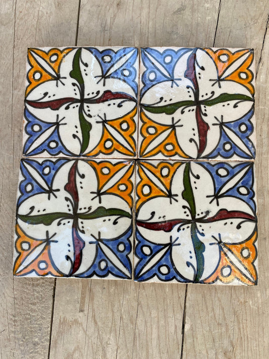Vibrant Moroccan Tile Art: Handmade and Hand Painted Treasures for Your Home