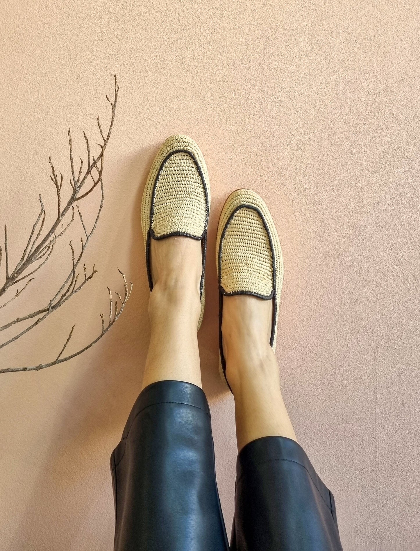Raffia Shoes, High Quality Raffia Shoes, Handmade Loafer, Summer Shoes, Moroccan Shoes, High End Raphia Flats