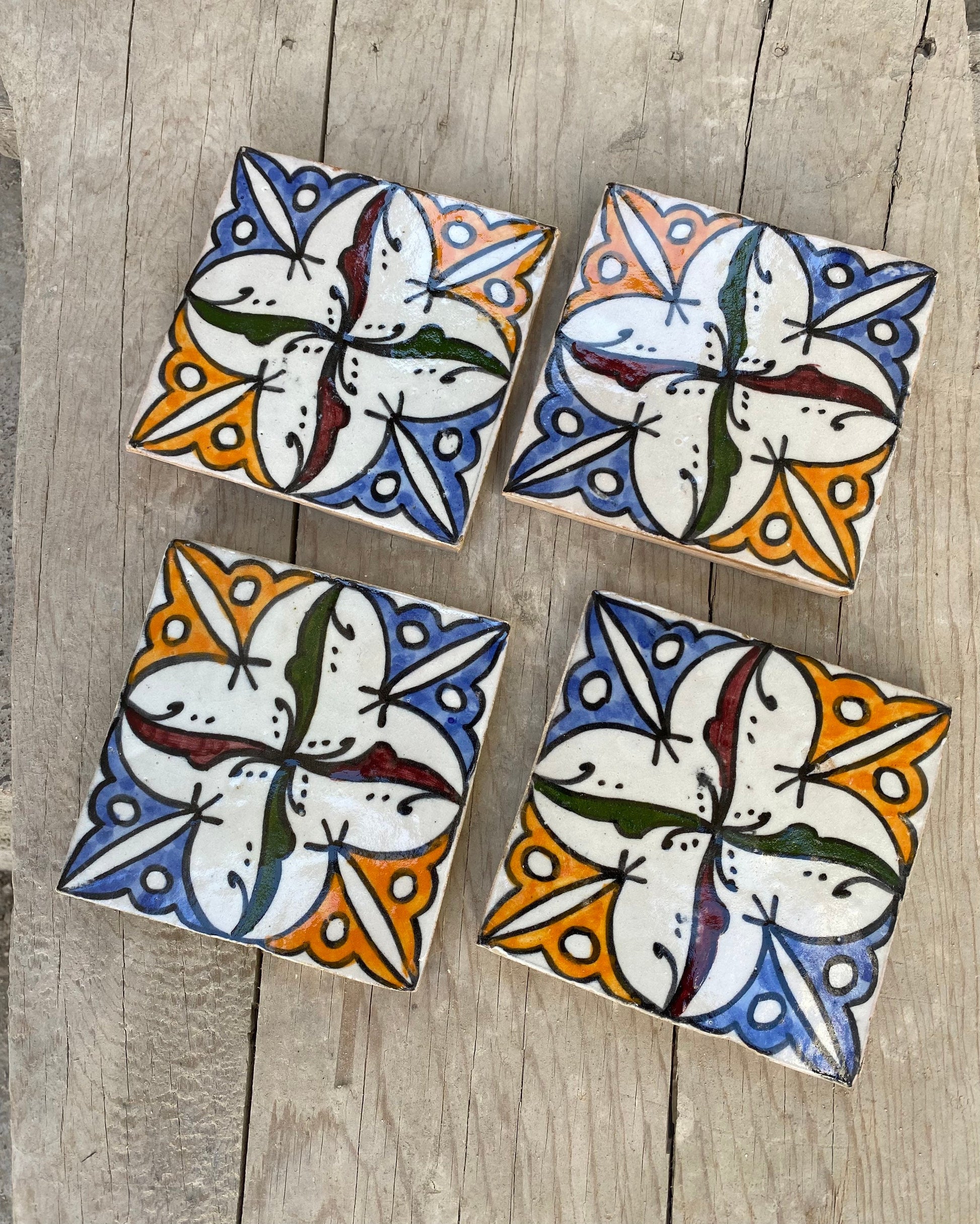 Vibrant Moroccan Tile Art: Handmade and Hand Painted Treasures for Your Home