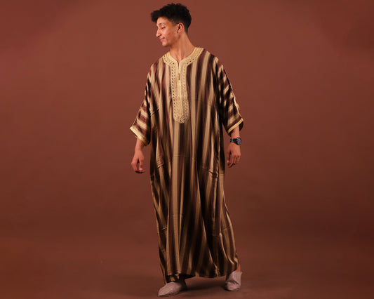 Moroccan Kaftan for Men Luxury Kaftan Dress Summer Long Dress Caftan plus Size Muslim Wedding Dress African Dress Moroccan Djellaba