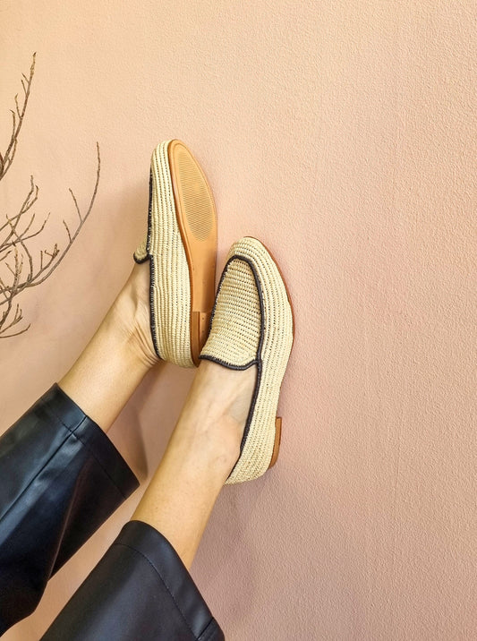 Raffia Shoes, High Quality Raffia Shoes, Handmade Loafer, Summer Shoes, Moroccan Shoes, High End Raphia Flats