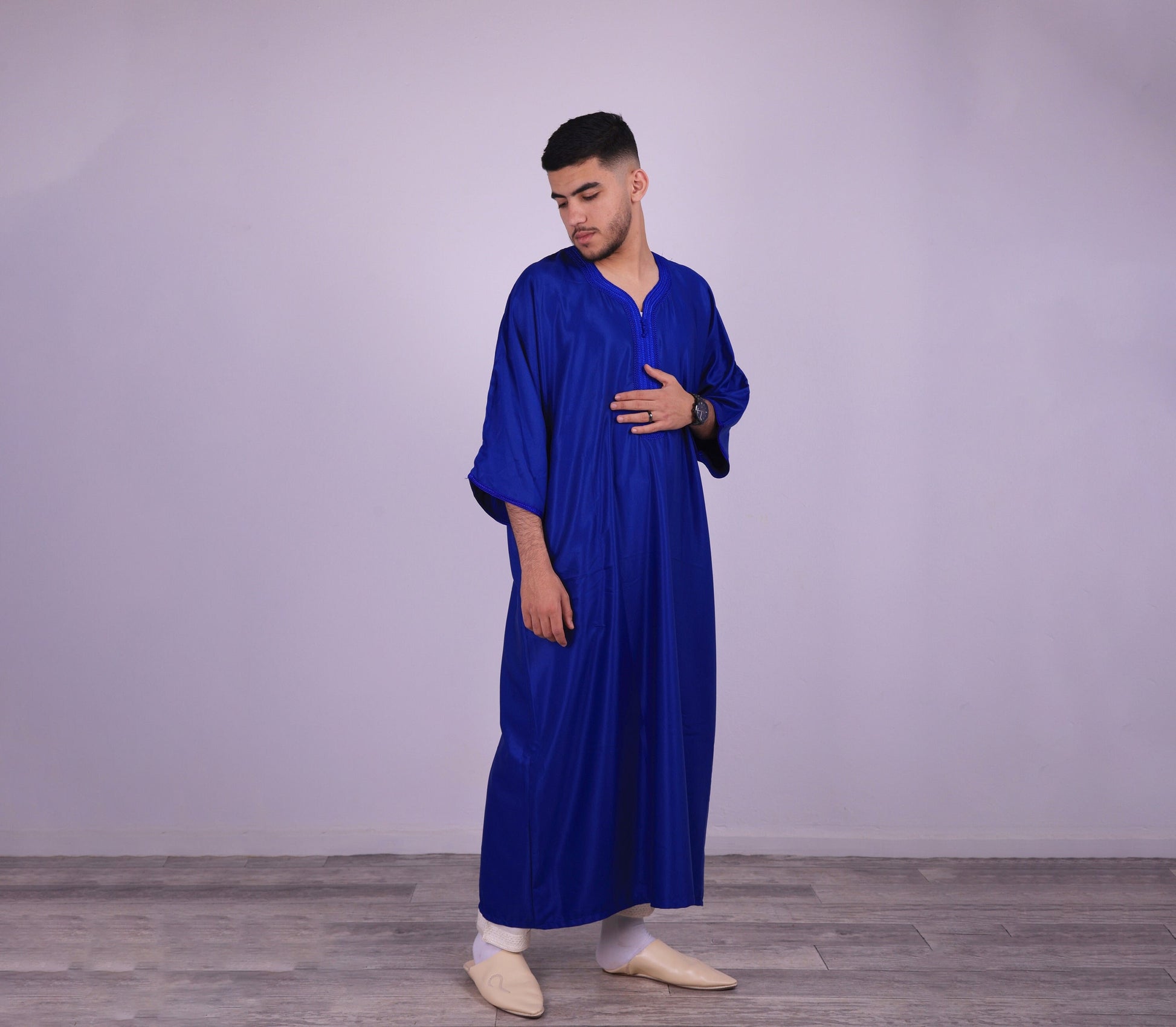 Moroccan Kaftan, Muslim Wedding Dress, Long Dress for Men, Nikah Dress, Moroccan Djellaba, Djellaba Handmade Oriental Kaftan, Gift for Men