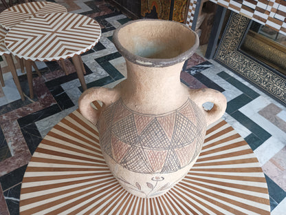 Vintage African Handmade Argil Decor Vase