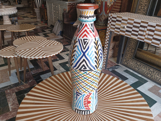 Artistic Colorful Moroccan Jar