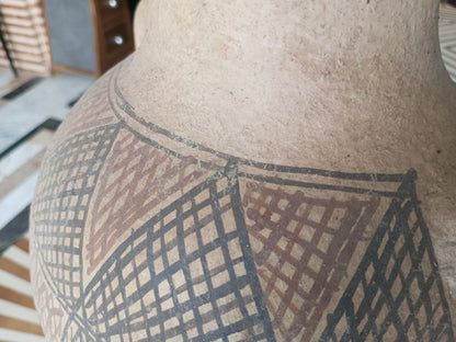 Vintage African Handmade Argil Decor Vase