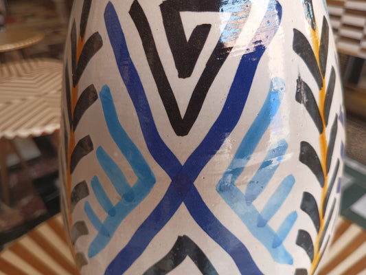 Artistic Colorful Moroccan Jar